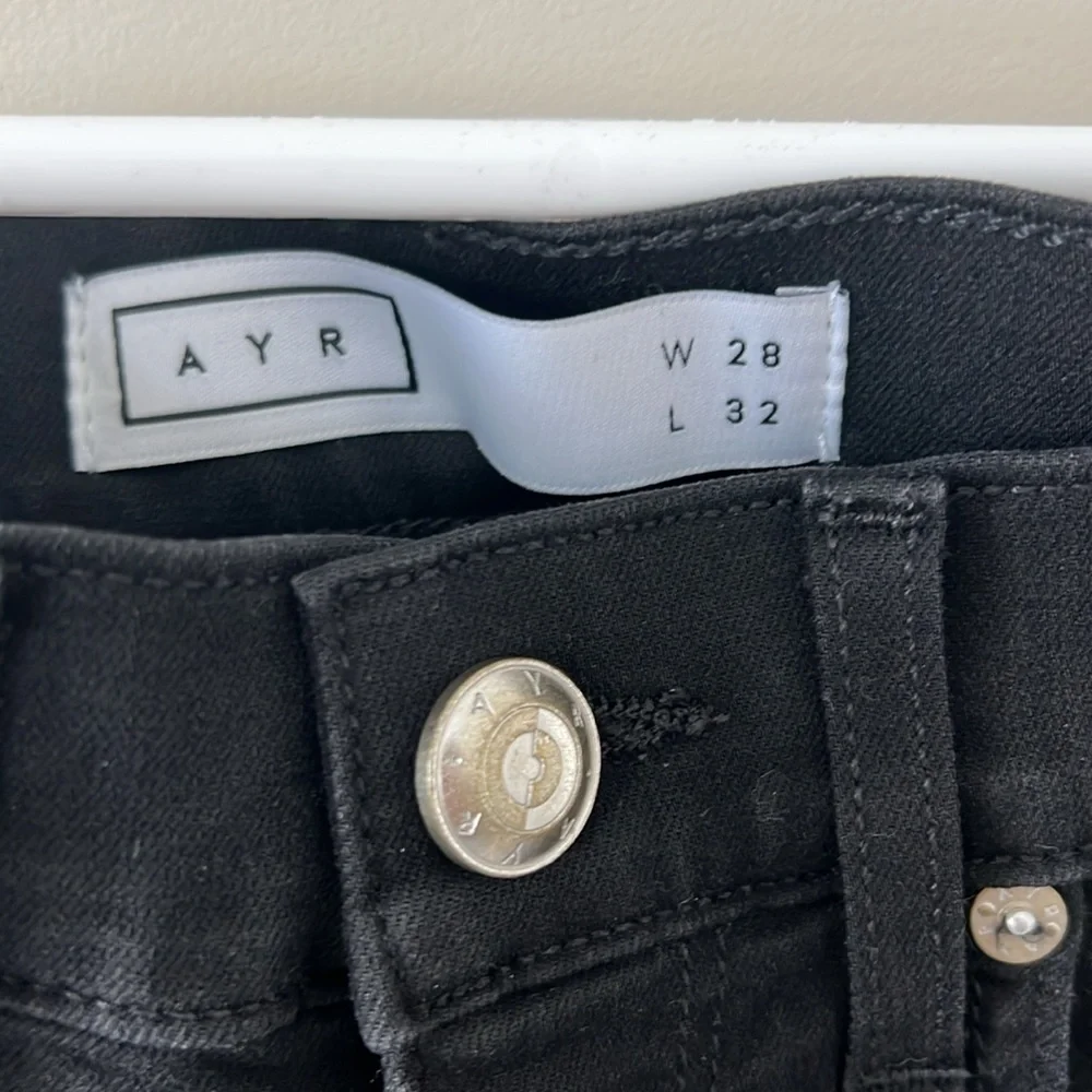 AYR Jeans, Black, Size 28 - Picture 3 of 5
